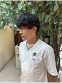 波巻きパーマ