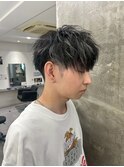 波巻きツイストスパイラルパーマ/フェザーパーマ/眉毛/メンズ