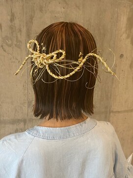 エイミー 伏見店(aemii) ボブヘア水引きアレンジ