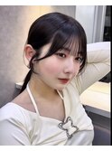 韓国レイヤー/韓国風/ボブ/髪質改善/黒髪/ブリーチなし〔池袋〕