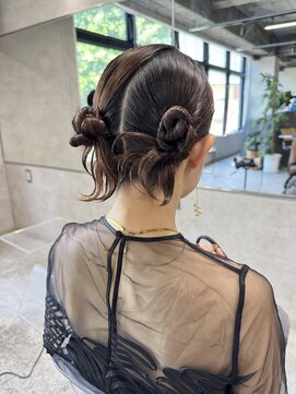 ネアー 新潟(NEER) アプリコットオレンジ/くびれヘア/ウェーブショート［新潟駅］