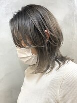 エリマバイフィフス 調布(elima by fifth)&nbsp;調布レイヤーミディアムウルフイルミナカラーベージュアッシュ