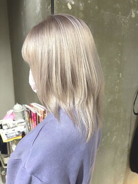 シード 成増 下赤塚店(ced.) ケアブリーチダブルカラーホワイトベージュ髪質改善下赤塚