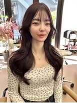 ヌエン 渋谷(NU/EN)&nbsp;ワンホンレイヤー/ピンクベージュ/ロングレイヤー/ハイライト