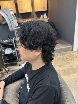アロー 船橋店(AROH) 刈り上げセンターパート/波巻きツイストスパイラル/船橋