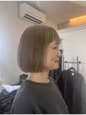 白髪染め戻しブリーチカラー