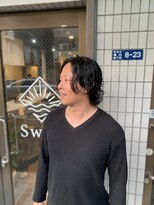 スウェル 押上店(Swell)&nbsp;緩めサーフカール×ミディアムウルフスタイル