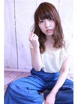 ヘアースペースシャルム (HAIR SPACE Charme) ミルキーアッシュ　な、 ふんわり透明感　　セミディ　ヘア　