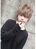 【透明感★ヌーディーベージュ×ミニマムショート】