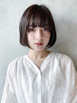 アイティー バイ アルバム 中野店(IT by ALBUM) グランジボブ_スリークボブ厚めバングローライト_7462