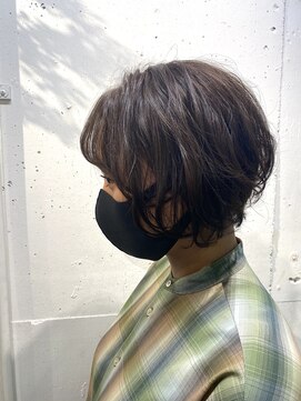 エル(EL by green) 《tomi》シースルーショートボブ×アッシュベージュ