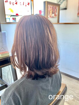 オレンジ(orange) 【orange大分賀来】切りっぱなし外ハネボブ