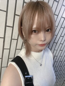 リアイス(Re:ICE) ミニウルフ/くすみブルー/流れるレイヤー/インナーハイライト