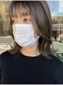 くびれヘア×グレージュ。
