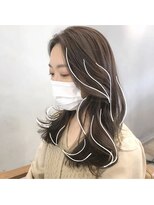 ラブクロムトーキョー オモテサンドウ(LOVECHROME OMOTESANDO)&nbsp;ショコラベージュメルティカラー☆くびれヘアカールベビーバング