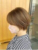 シャメル(Chamel)&nbsp;大人可愛い丸みショート◇ハイライトカラー◇