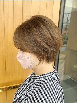 シャメル(Chamel) 大人可愛い丸みショート◇ハイライトカラー◇