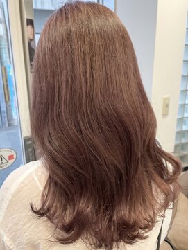 アッシュブランシェ(h Blanche) ピンクブラウン×くびれ巻き