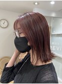 韓国風　フェイスレイヤー　外ハネヘア