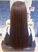 20代30代40代髪質改善カラーショコラブラウン艶感ストレート