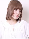 似合わせカットピンクベージュマチルダボブ厚め前髪0902