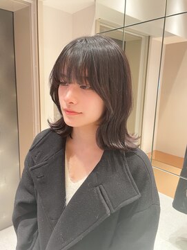 ロンドシェリ 仙台(Lond Cheri) ミディアムレイヤー 顔まわり 韓国 くびれへあ