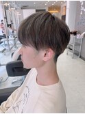 刈り上げマッシュ.シルバーハイライト