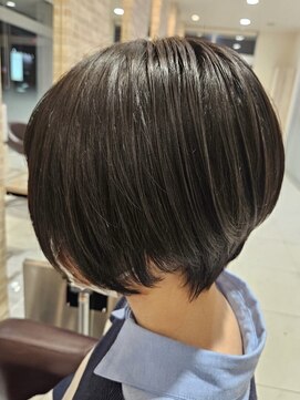 グランデュール 東静岡池田店(GRANDEUR) 大人マッシュショート丸みショート黒髪ショートベリーショート