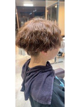 ルレーヴ 掛川店(Le reve) センター分け波巻きパーマ[掛川/市役所駅前店/髪質改善］