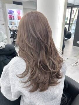 アルドーレフィエロ シンサイバシ(Ardore fiero shinsaibashi) ブリーチなしダブルカラー☆マロンベージュ