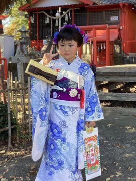 ミノル(MINORU) 七五三前撮り 着付 ヘアセット メイク 着物レンタル 写真撮影