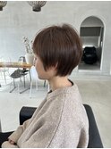 ショートヘア_オリーブベージュ