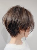 前髪長め×綺麗目×くびれショート