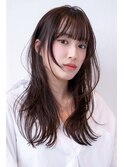 韓国レイヤー顔周りカット透明感カラー髪質改善艶髪シースルー