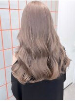 ベレーザ 渋谷神南(Beleza)&nbsp;6551ブリーチ＆ダブルカラーオリーブミルクティーベージュ