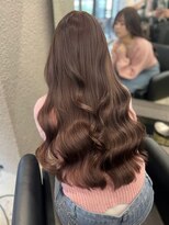 ペレ 栄 アネックス(PELE栄ANNEX)&nbsp;韓国 くびれロング レイヤー ワンホンヘア 小顔前髪