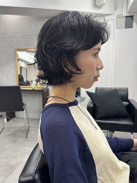 ラフ 新宿(Laff) ボブ　ボブパーマ　ウェーブスタイル　簡単スタイリング