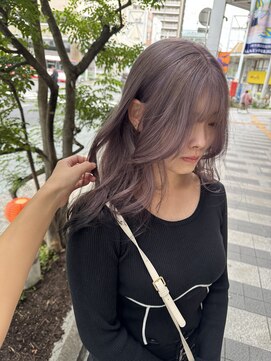 カフェアンドヘアサロン リバーブ(cafe&hair salon re:verb) ラベンダーグレー◎ブリーチ◎ダブルカラー