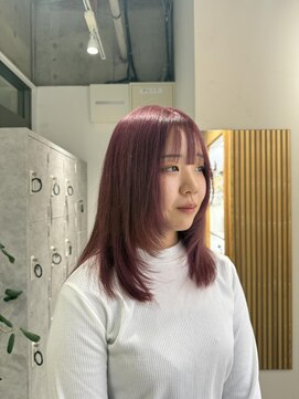 ムーン バイ ケンジ(moon by KENJE) Mito/ブリーチカラー/チェリーピンク/レイヤーカット