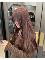 ヘアーアイスカルテット(HAIR ICI QUARTET)&nbsp;春カラー◎ブリーチなしダブルカラー暖色ピンクベージュ
