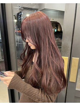 ヘアーアイスカルテット(HAIR ICI QUARTET) 春カラー◎ブリーチなしダブルカラー暖色ピンクベージュ