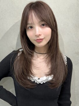 ナナローネス 渋谷(nana loness) 柔らかベージュ×ミディアムレイヤー｜長さそのまま垢抜けヘア