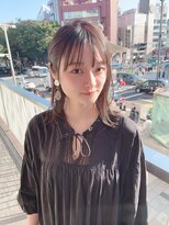 ステアケース ギンザセブン(stair:case ginza7)&nbsp;簡単スタイリング　外ハネ鎖骨ボブ　耳かけレイヤー