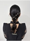綺麗め大人編みおろしアレンジ