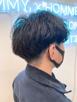 ロミーオム 本厚木(ROMMY. Homme) ナチュラルツーブロック/ニュアンスパーマダウンパーマ/本厚木