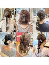 ◇伊藤瞳◇ヘアセット/ヘアアレンジ/カチモリ/ハーフアップ/編み下ろし/浴衣アレンジ