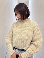 エムサロン 元総社(emusalon) 【Yuuka】ボブ×ほんのりピンクブラウン