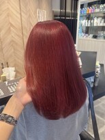 アース 郡山コスモス通り店(HAIR&MAKE EARTH)&nbsp;色落ちまで可愛いチェリーレッド