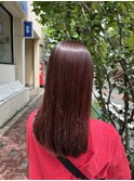 〈ツヤ映えカラー〉カット＋レッドブラウン＋トリートメント