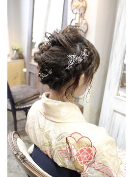 キミ(kimi) 【kimi】着物編み込みアレンジヘアセット